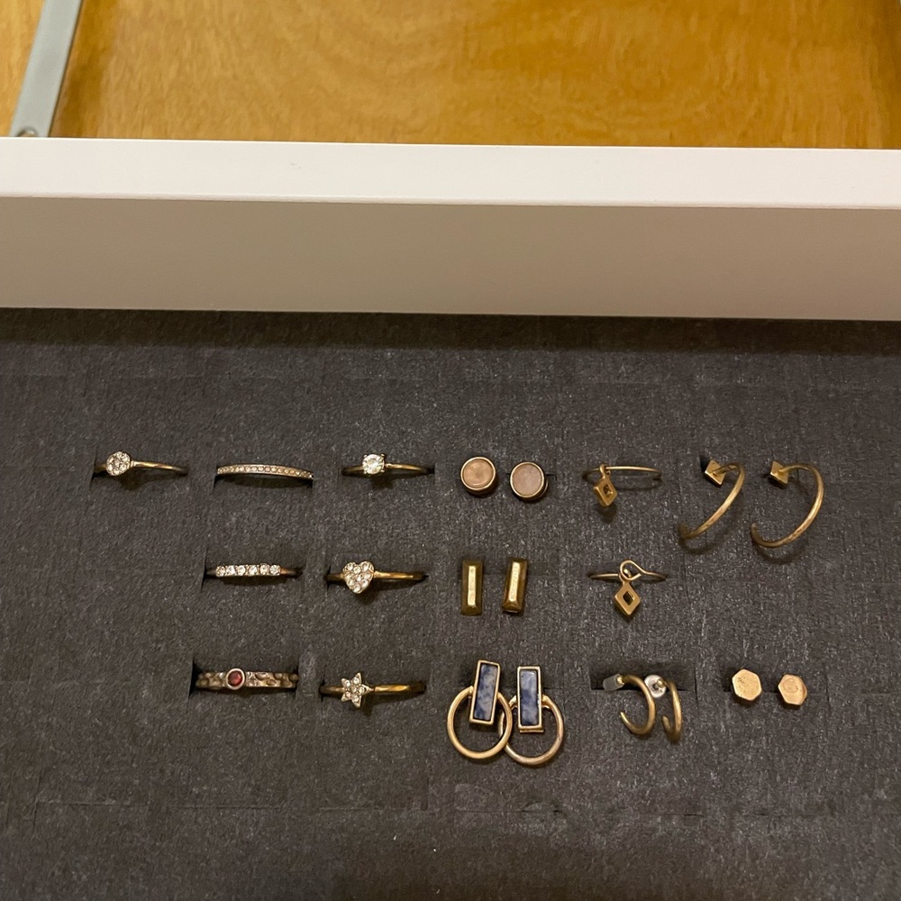 Earrings and Rings